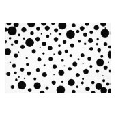 Schwarz-weiße Abstrakte Polka Dot Pattern Modernst Fotodruck (Vorne)