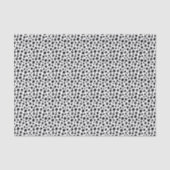 Schwarz-weiße abstrakte Punkte Collage Tissue-Papi Seidenpapier (Vorderseite)