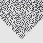 Schwarz-weiße abstrakte Punkte Collage Tissue-Papi Seidenpapier (Ausschnitt)