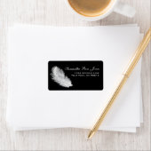 Schwarz-weiße Adresse Adressaufkleber (Insitu)