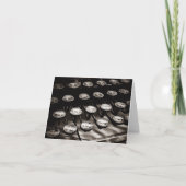 Schwarz-weiße alte Schreibschrifttasten Karte (Vorderseite)