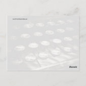 Schwarz-weiße alte Schreibschrifttasten Postkarte (Rückseite)