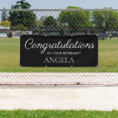 Schwarz-weiße Altersversorgung Banner (Insitu)