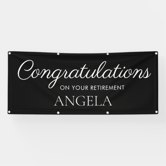 Schwarz-weiße Altersversorgung Banner (Horizontal)