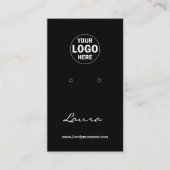 Schwarz-weiße Anzeige für den Logo-Ohrenvortrag hi Visitenkarte (Vorderseite)