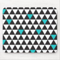 Schwarz-weiße Aquamarine türkisfarbene geometrisch