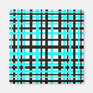 Schwarz-weiße Aquamarine Verriegelungsstreifen Magnet