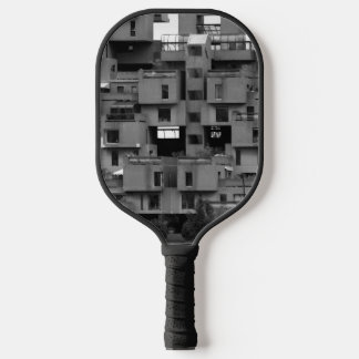 Schwarz-weiße Architektur  Pickleball Schläger