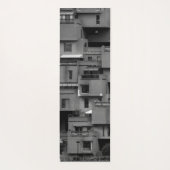 Schwarz-weiße Architektur  Yogamatte (Rückseite)