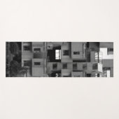 Schwarz-weiße Architektur  Yogamatte (Vorderseite (Horizontal))