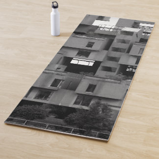 Schwarz-weiße Architektur  Yogamatte