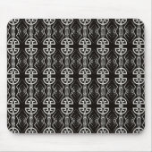 Schwarz-Weiße Art Deco Mousepad (Vorne)