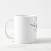 Schwarz Weiße Äste Kaffeetasse (Links)