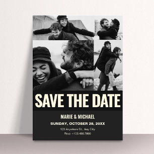 Schwarz-weiße Ästhetik Filmszene Hochzeitsromanze  Save The Date