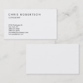 Schwarz-weiße attraktive Charming-Visitenkarte Visitenkarte (Vorne/Hinten)