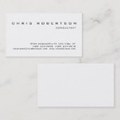 Schwarz-weiße attraktive Charming-Visitenkarte Visitenkarte (Vorne/Hinten)