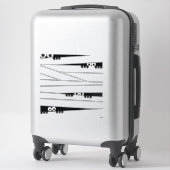 Schwarz-weiße Augen pinkeln Mummy Halloween Aufkleber (Koffer)