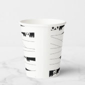 Schwarz-weiße Augen pinkeln Mummy Halloween Pappbecher (Rechts)
