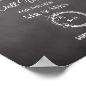 Schwarz-weiße Beratung wünscht sich Plakat signier (Ecke)