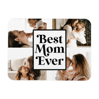 Schwarz-weiße beste Mama je benutzerdefiniertes Fo Magnet