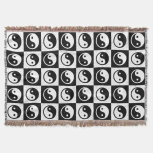 Schwarz-weiße Blockdruckaufzeichnung Yin-Yang Decke