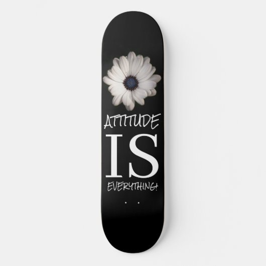 Schwarz-weiße BLUME auf der Skateboard (Vorderseite)