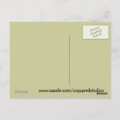 Schwarz-weiße Blume Postkarte (Rückseite)