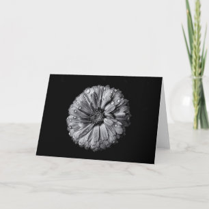 Schwarz-Weiße Blumen 10 Karte