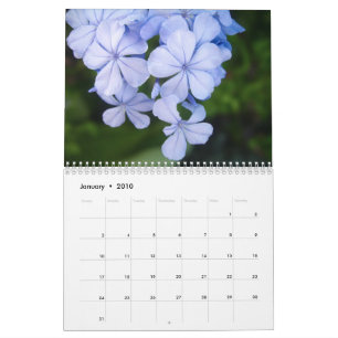 schwarz-weiße Blumen Kalender