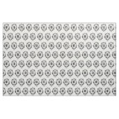 Schwarz-weiße Blumengrenze mit Monogramm Stoff (Yard (91,4 cm))
