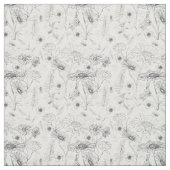 Schwarz-weiße Blumenmuster Rose Blume Stoff (Muster)