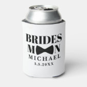 Schwarz-weiße Bughochzeit Dosenkühler (Kanne Rückseite)