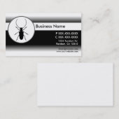 Schwarz-weiße Bugkarten Visitenkarte (Vorne/Hinten)