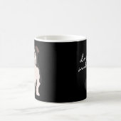 Schwarz-weiße Bulldog-Mama Kaffeetasse (Mittel)