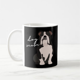 Schwarz-weiße Bulldog-Mama Kaffeetasse