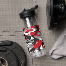 Schwarz-weiße Camouflage Camelbak Wasser Flasche