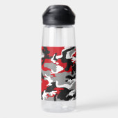 Schwarz-weiße Camouflage Camelbak Wasser Flasche (Rückseite)