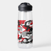 Schwarz-weiße Camouflage Camelbak Wasser Flasche (Vorne)