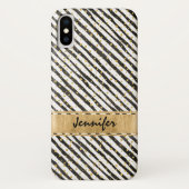 Schwarz-weiße Case Mate Barely There iPhone X Fall (Rückseite)