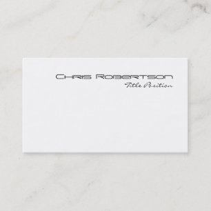 Schwarz-weiße Charme-Script-Visitenkarte Visitenkarte