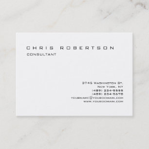 Schwarz-weiße Chubby Trendy Charming Business Card Visitenkarte