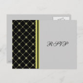 Schwarz-weiße Crosskarten für Muster-UAWG überquer Einladungspostkarte (Vorne/Hinten)