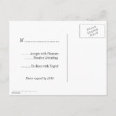 Schwarz-weiße Crosskarten für Muster-UAWG überquer Einladungspostkarte (Rückseite)