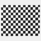 Schwarz-weiße Deckleiste; Größe auswählen Fleecedecke (Vorderseite (Horizontal))