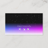 Schwarz-weiße Diamanten Rosa Lila Farbkombination Visitenkarte (Vorderseite)