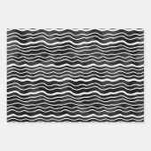Schwarz-weiße Doodle-Linie ausgeblendet Geschenkpapier Set (Vorderseite 3)