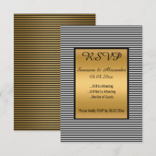 Schwarz-weiße doppelseitige UAWG Einladung