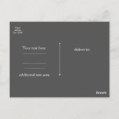 Schwarz-weiße Dot & Imitats Goldschimmer Lippen Ve Postkarte (Rückseite)