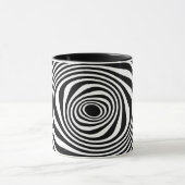 Schwarz-weiße Drehung Tasse (Zentrum)