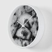 Schwarz-weiße Edelsteine aus Quarz Agate Geode Uhr (Winkel)